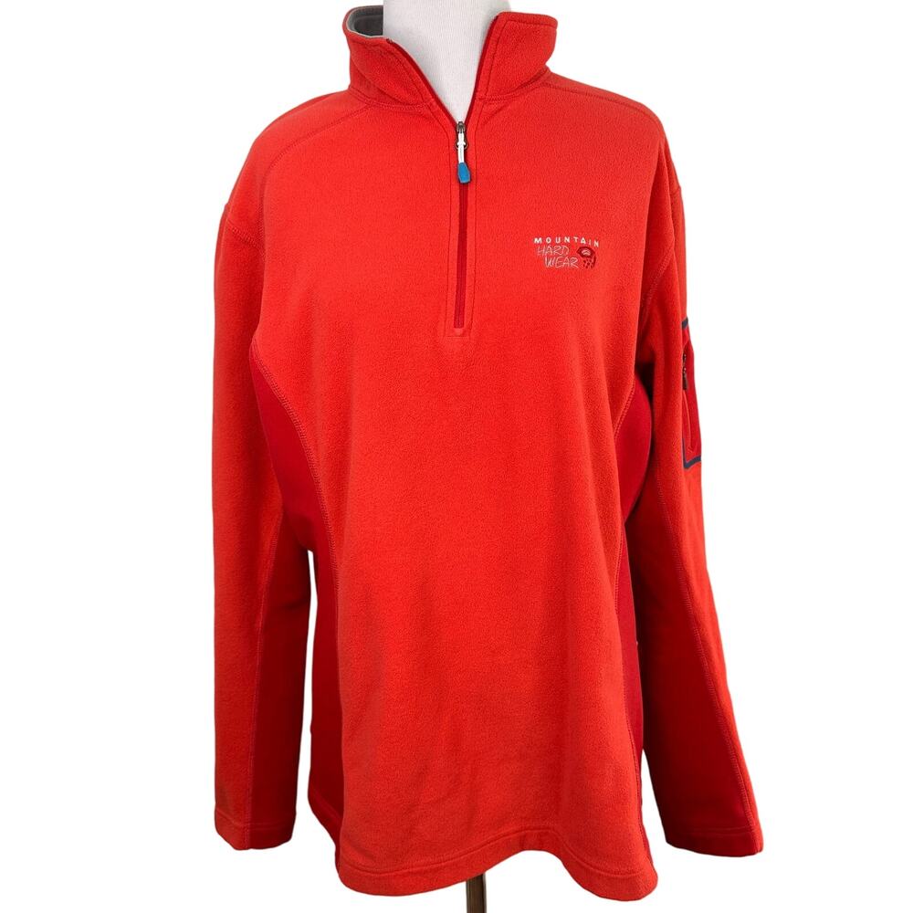 Mountain Hardwear Microstretch 1/4 Zip T Pullover Fleece Size XL